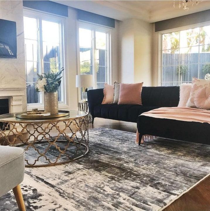 ECLIPSE Transitinal Charcoal Floor Rug - All Modern Design