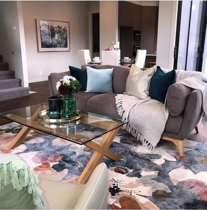 Floral Eclipse Floor Rug 63379 - All Modern Design