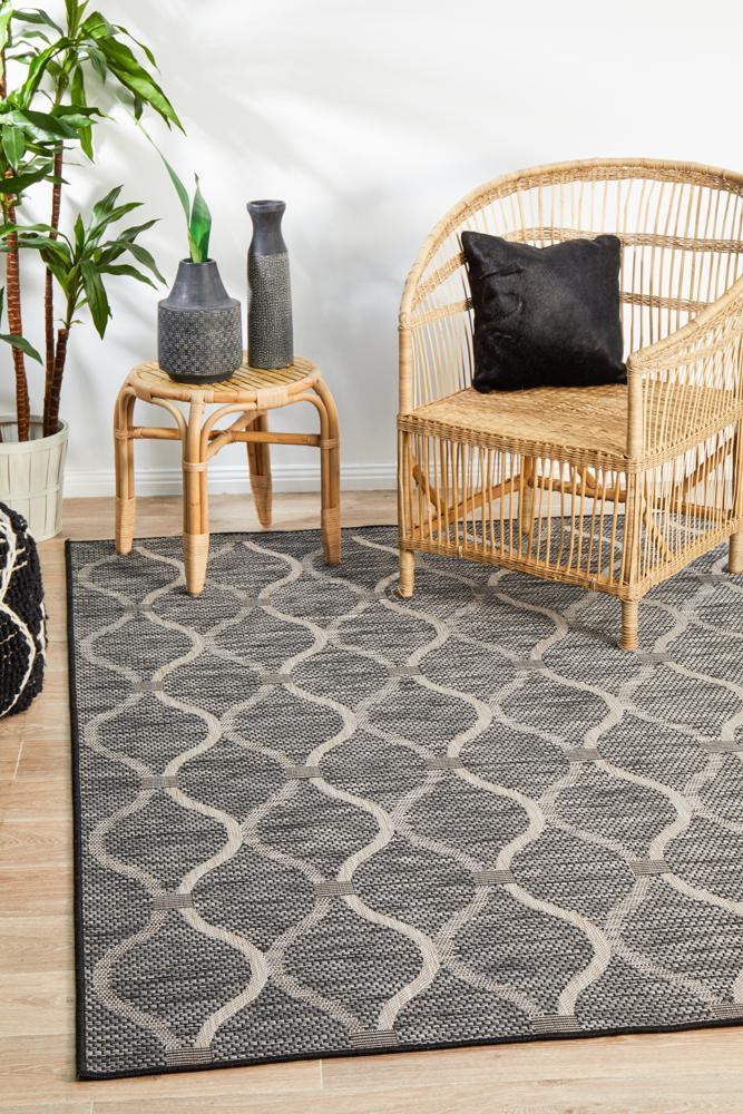Rug Culture Terrace 5501 Black - All Modern Design