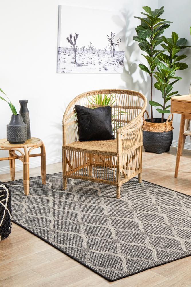 Rug Culture Terrace 5501 Black - All Modern Design