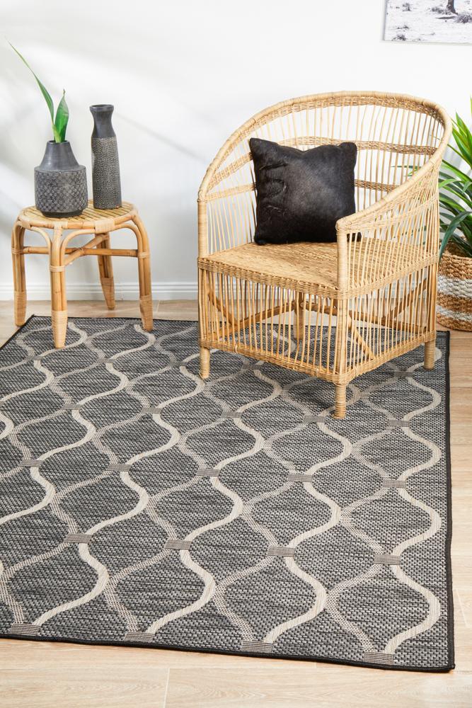 Rug Culture Terrace 5501 Black - All Modern Design
