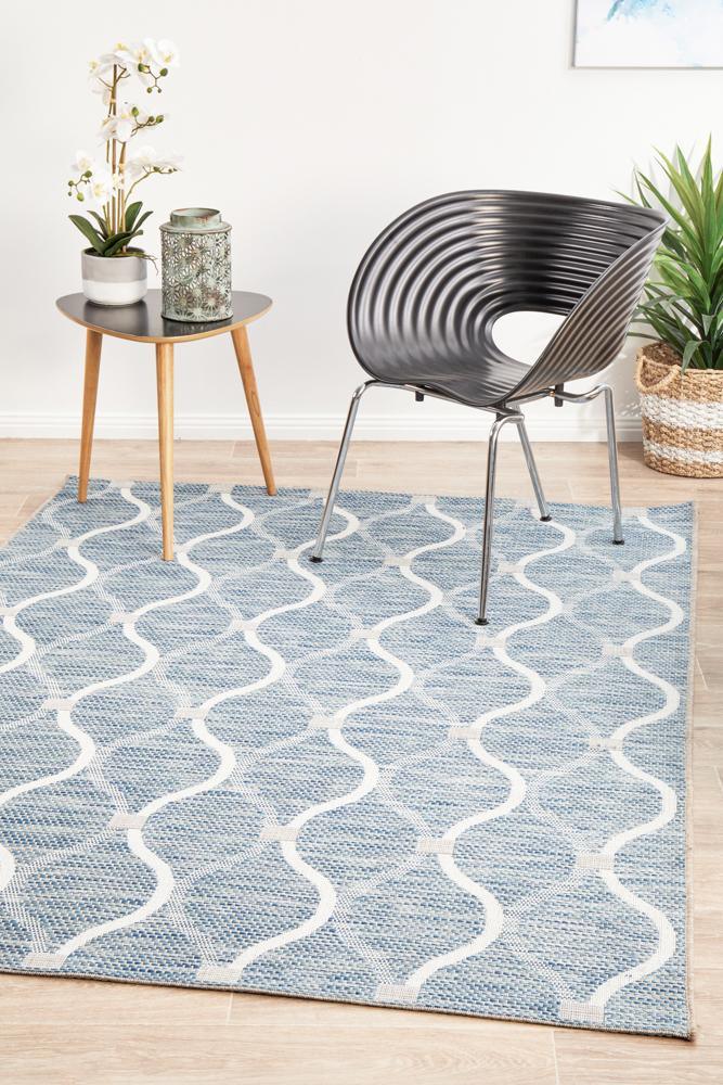 Rug Culture Terrace 5501 Blue - All Modern Design