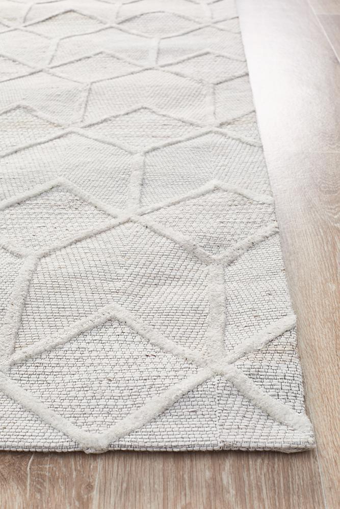 Marble Winter Grey Brush Modern Rug - All Modern Design