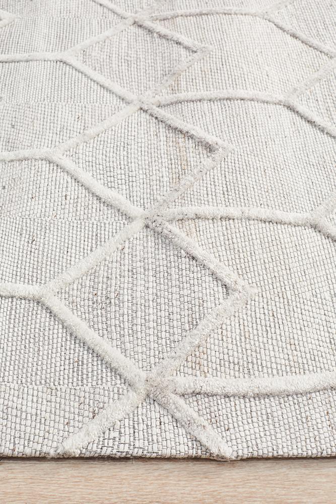 Marble Winter Grey Brush Modern Rug - All Modern Design