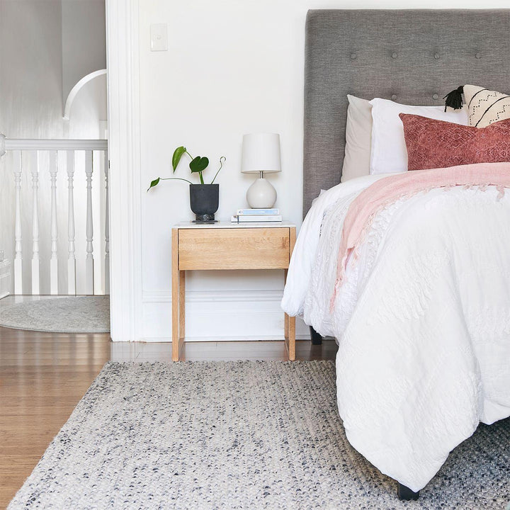 GREY SCANDINAVIAN FELTED WOOL RUG - All Modern Design