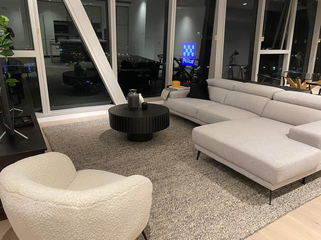 Pebble Char Grey Handmade Floor Rug - All Modern Design